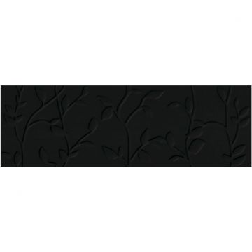 Плитка Meissen (Мейсен) Winter Vine рельеф черный 29x89 см (O-WIN-WTA232)