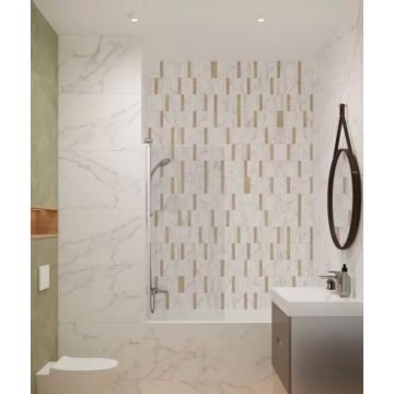 Керамогранит Meissen Wonder белый ректификат 44,8x89,8 см (16880)
