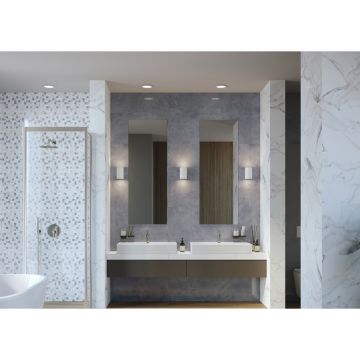 Керамогранит Meissen Flow белый ректификат 44,8x89,8 см (16881)