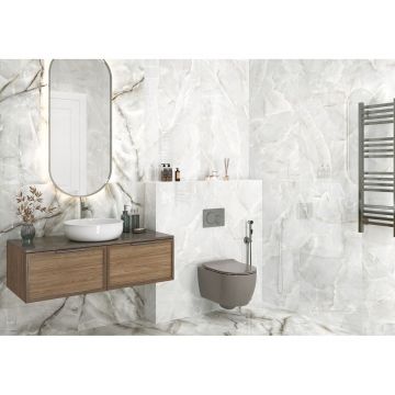 Керамогранит LCM (ЛКМ) Talisman Onyx Gris полированный 60х120 см (60120TLN02P)