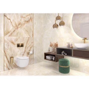 Керамогранит LCM (ЛКМ) Talisman Onyx Crema полированный 60х120 см (60120TLN01P)