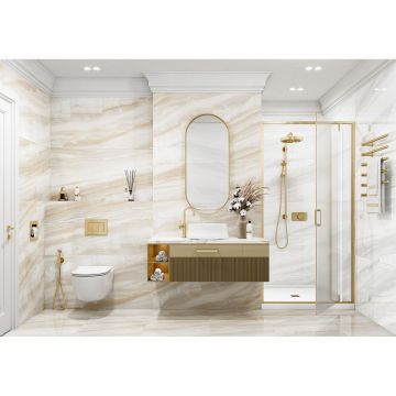 Керамогранит LCM (ЛКМ) Barcelo Crema полированный 60х120 см (60120BAL01P)