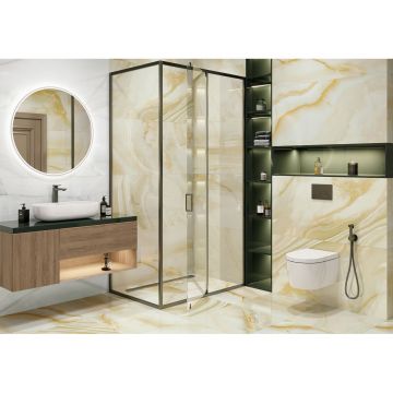 Керамогранит LCM (ЛКМ) Amber Agate полированный 60х120 см (60120ABR09P)