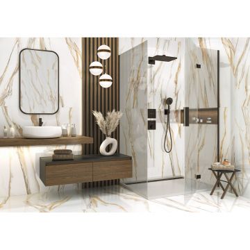 Керамогранит LCM (ЛКМ) Statuario Bronze полированный 60х120 см (60120STA31P)