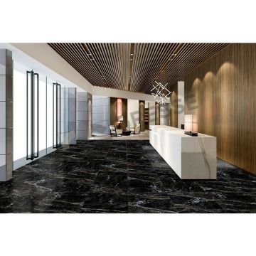 Керамогранит Gresse (Грессе) Simbel Carbon мрамор черно-белый 60x60 см (GRS05-03)