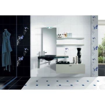 Декор Cerrol Kwant czarny 25х40 см