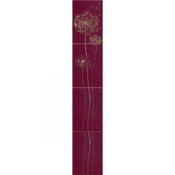 Бордюр Атем (Atem) Silk Oduvan Розовый Pn 27,5х7 см