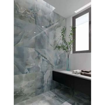 Керамогранит Etili Seramik (Этили Серамик) Paradise Turquoise Polished Rec. 60х120 см, ректификат (ETI80549)