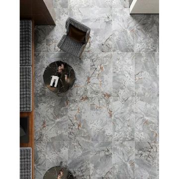 Керамогранит Etili Seramik (Этили Серамик) Gediz Grey Polished Rec. 60х120 см, ректификат (ETI80538)