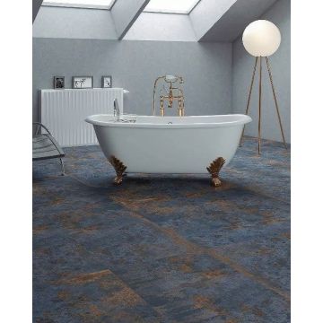 Керамогранит Etili Seramik (Этили Серамик) Oхyde Carving Blue Rec. 60х120 см, ректификат (ETI80543)