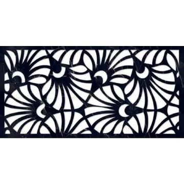 Керамогранит Art Ceramic (Арт Керамик) Mira Black Decore 60x120 см
