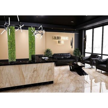 Керамогранит Cube Ceramica Statuario Beige 60x120 см полир.