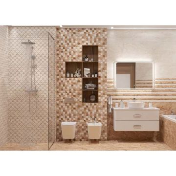 Мозаика Cube Ceramica Prado Mosaic Beige 30x60 см