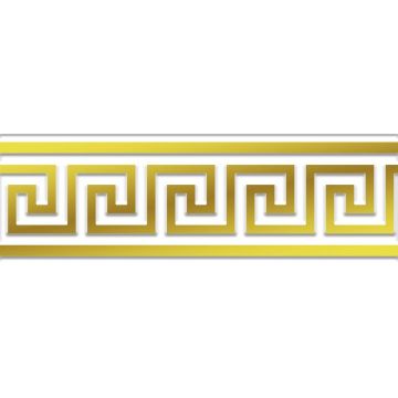 Бордюр Eurotile (Евротаил) Marbelia 25x70 золото 7,5х24,5 см (21)