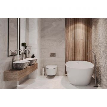 Керамическая плитка Eurotile (Евротаил) Bottega Relief 32,5х100 см (548 BGS2GY)