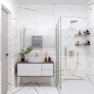 Керамическая плитка Eurotile Rus Statuario gold 30х60 см