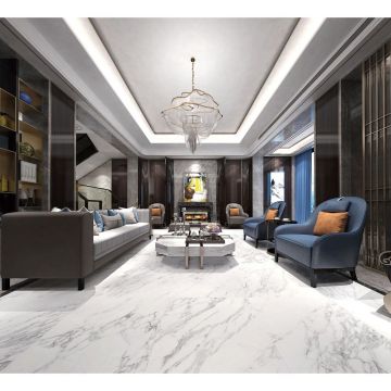 Керамогранит Basconi Home (Баскони Хоме) Bianco Soft 60x120x0,8 см full body soft polished (gold) (BHW-0037)