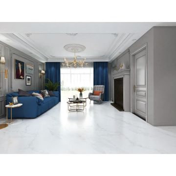 Керамогранит Basconi Home (Баскони Хоме) White Marble 60x120x0,8 см full body soft polished (gold) (BHW-0040)