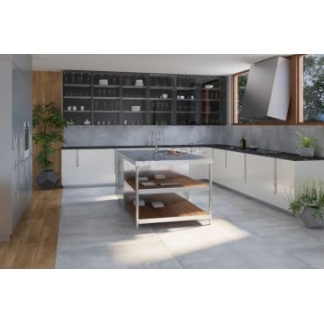 Керамогранит Грани Таганая (Grani Taganaya) Matera-Plumb Бетон Коричнево-Черный 60х60 см (Grs06-01)