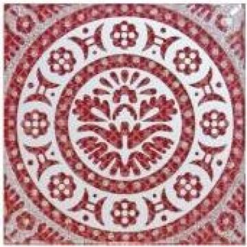 Вставка Керами (Kerami) Восточные Узоры Бордовый 8х8 см