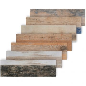 Керамогранит Cersanit (Церсанит) глазурованный Colorwood многоцветный рельеф 18.5х59.8 см (16730)