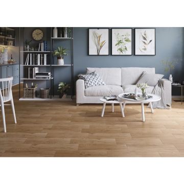 Керамогранит Cersanit (Церсанит) глазурованный MW4M112 Maplewood коричневый рельеф 18.5х59.8 см (16692)