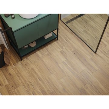 Керамогранит Cersanit (Церсанит) Organicwood коричневый рельеф 18,5х59,8 см (16714)