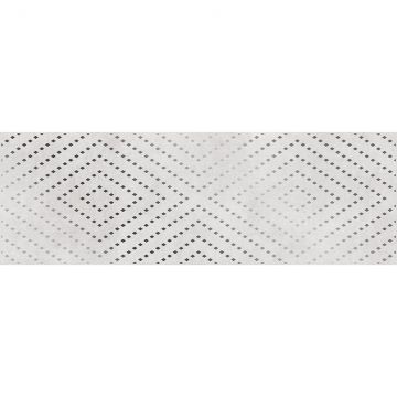 Вставка Cersanit (Церсанит) Apeks светло-серая ромбы 15919 25х75 см