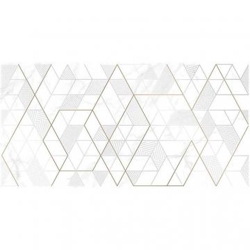 Вставка Cersanit (Церсанит) Calacatta белая ромбы KT2L052DT-36 29,8х59,8 см
