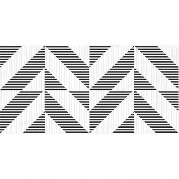 Вставка Cersanit (Церсанит) Calacatta белая шеврон 15925 29,8х59,8 см