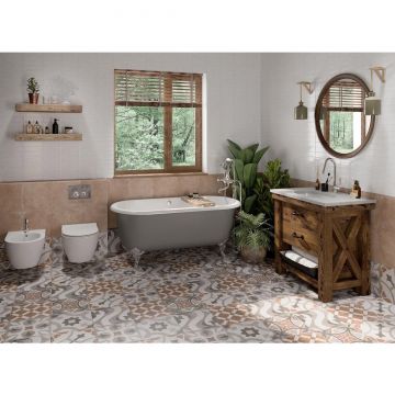 Керамогранит Cersanit (Церсанит) Carpet рельеф, темно-коричневый (C-CP4A512D) 29,8х29,8 см