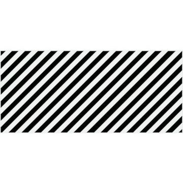 Вставка Cersanit (Церсанит) Evolution диагонали черно-белый (EV2G442) 20х44 см