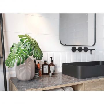 Настенная плитка Cersanit (Церсанит) Evolution рельеф кирпичи красный (EVG413) 20х44 см