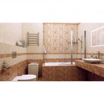 Настенная плитка Cersanit (Церсанит) Morocco коричневая рельефная (C-MQS112D) 20х60 см