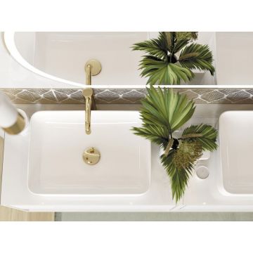 Вставка Cersanit (Церсанит) Omnia белая геометрия 15918 20х44 см