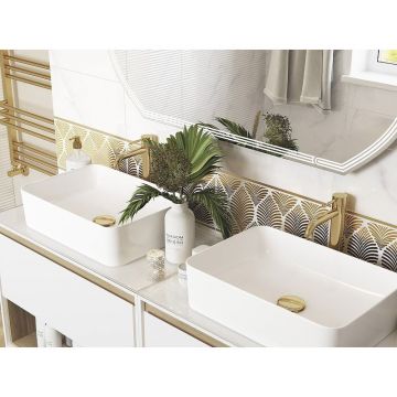 Настенная плитка Cersanit (Церсанит) Omnia белая рельеф OMG052D 20х44 см