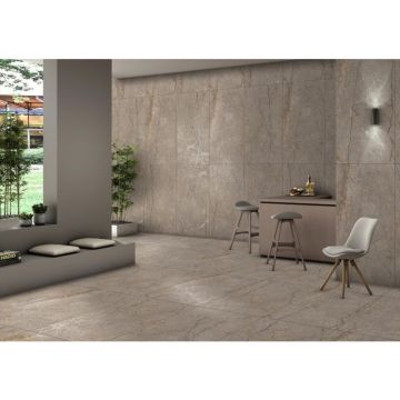 Керамогранит глазурованный Cersanit (Церсанит) Silver Roots Серый ректификат 60х120 см A17056