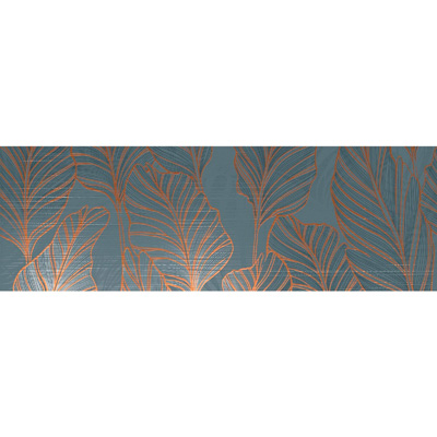 Вставка Italon (Италон) Element Элемент Петролио Фольяж 25х75 см, толщ. 0,85 см (600080000405)