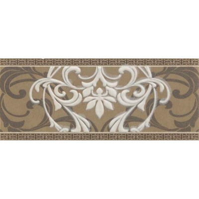 Бордюр Italon (Италон) Travertino Травертино Арабески 10х25 см, толщ. 0,85 см (600090000303)