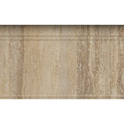 Бордюр Italon (Италон) Travertino Травертино Силвер Альцата 15х25 см, толщ. 0,85 см (600090000273)