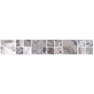 Бордюр Kerama marazzi (Керама Марацци) Александрия серый мозаичный 4.8х30 см (181/8266)