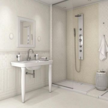 Плитка настенная Kerama marazzi (Керама Марацци) Белгравия панель светлая обрезная 30х60 см (11080TR)