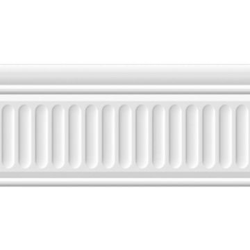 Бордюр Kerama marazzi (Керама Марацци) Бланше белый структурированный 9.9х2 см (19048/3F)