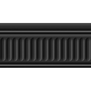 Бордюр Kerama marazzi (Керама Марацци) Бланше черный структурированный 9.9х2 см (19049/3F)