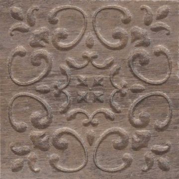 Вставка Kerama marazzi (Керама Марацци) Браш Вуд коричневый темный 9.9х9.9 см (STG/C481/SG1550)
