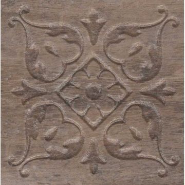 Вставка Kerama marazzi (Керама Марацци) Браш Вуд коричневый темный 9.9х9.9 см (STG/C482/SG1550)