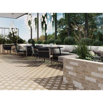 Керамогранит Kerama marazzi (Керама Марацци) Брюссель бежевый светлый матовый 9.8х9.8 см (1325S)