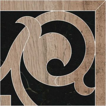 Угол Kerama marazzi (Керама Марацци) Греппи черный наборный 15.5х15.5 см (ID119)