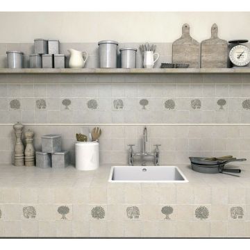 Декор Kerama marazzi (Керама Марацци) Каламкари серый павлин 9.9х9.9 см (A2400/1255T)