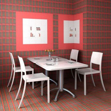 Плитка настенная Kerama marazzi (Керама Марацци) Калейдоскоп красная 20х20 см (5107)